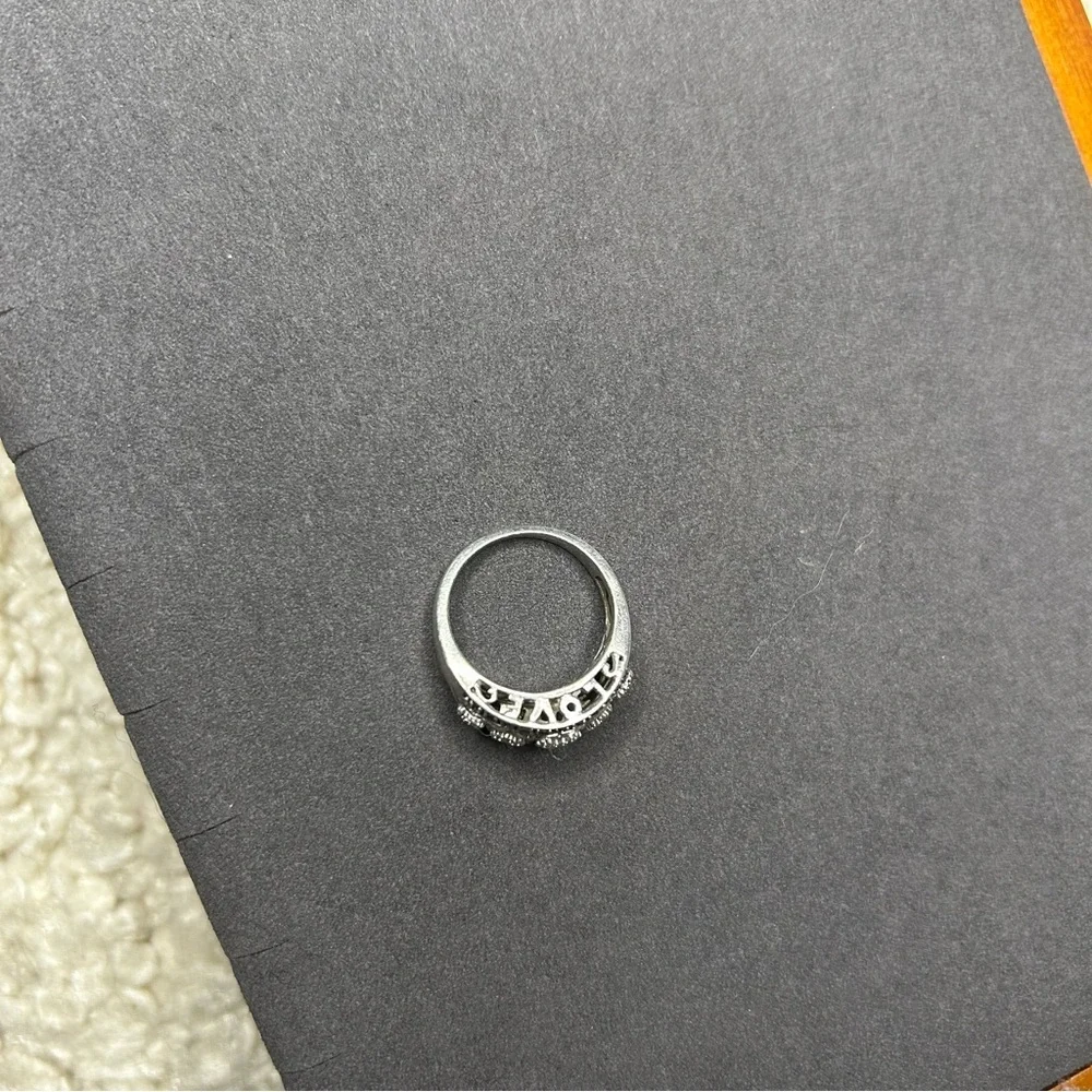 Elegant‎ Silver Ring with Gemstones